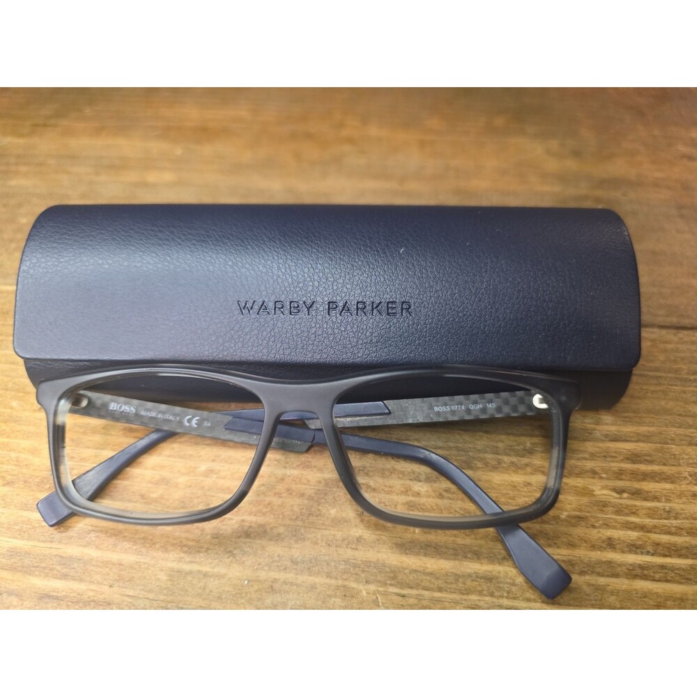 Boss Frames Only 0774 QGH Blush Havana 145, With Warby Parker Case